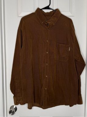 Woolrich Corduroy Shirt Jacket in Brown